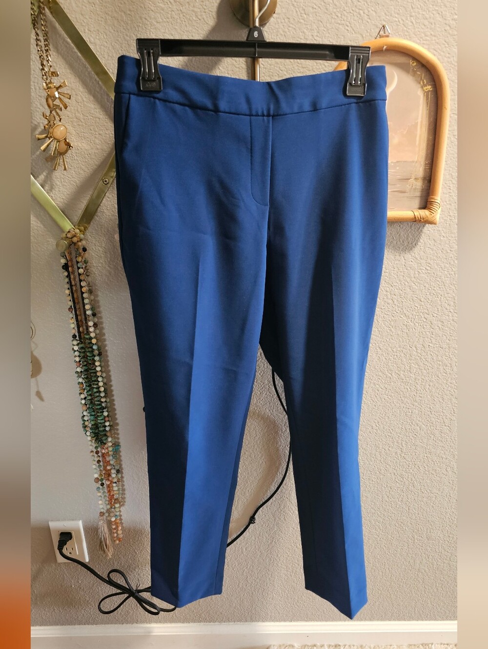 DKNY Cropped Work Pqnt Blue